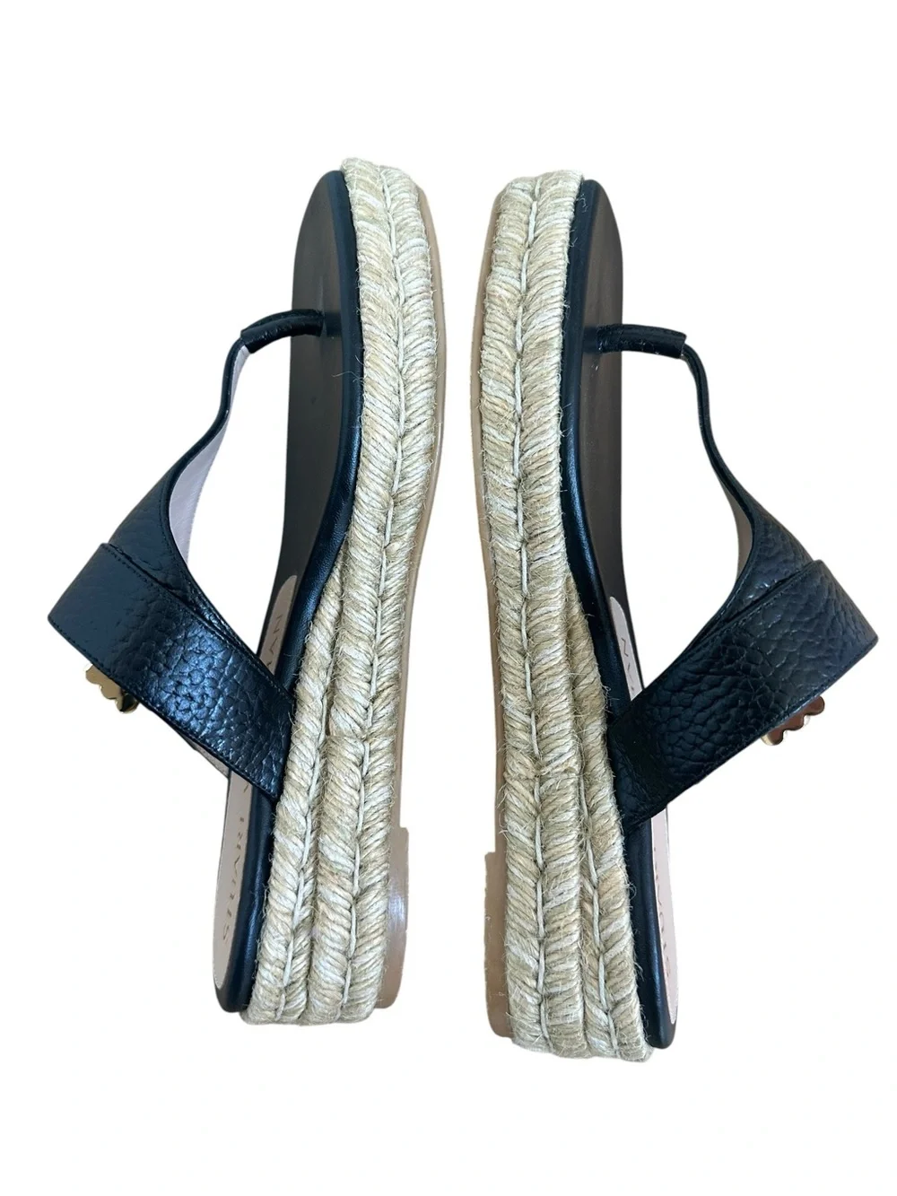 Stuart Weitzman Pearl Buckle Espadrille Sandal